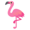 Flamingo emoji on Google